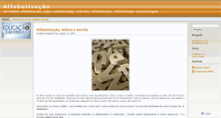 Desktop Screenshot of alfabetizacao.wordpress.com