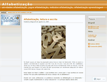 Tablet Screenshot of alfabetizacao.wordpress.com