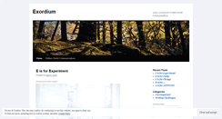 Desktop Screenshot of exordiumwwc.wordpress.com