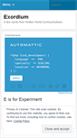 Mobile Screenshot of exordiumwwc.wordpress.com
