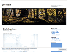 Tablet Screenshot of exordiumwwc.wordpress.com