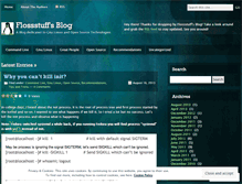 Tablet Screenshot of flossstuff.wordpress.com