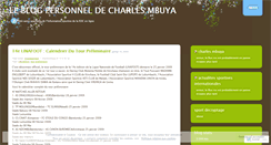 Desktop Screenshot of charlesmbuya.wordpress.com