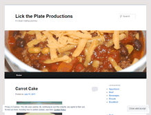 Tablet Screenshot of licktheplateproductions.wordpress.com