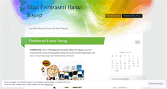 Desktop Screenshot of pembasmihamarayap.wordpress.com