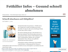 Tablet Screenshot of fettkiller.wordpress.com
