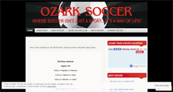 Desktop Screenshot of ozarktigersoccer.wordpress.com