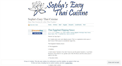 Desktop Screenshot of easythaicuisine.wordpress.com