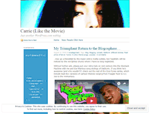 Tablet Screenshot of carrielikethemovie.wordpress.com