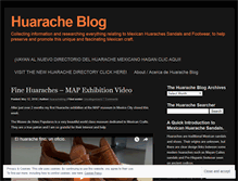 Tablet Screenshot of huaracheblog.wordpress.com
