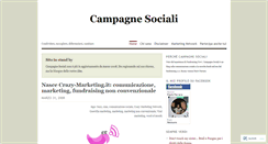 Desktop Screenshot of campagnesociali.wordpress.com
