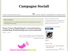 Tablet Screenshot of campagnesociali.wordpress.com