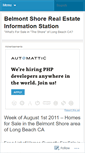 Mobile Screenshot of belmontshorerealestateinformationstation.wordpress.com
