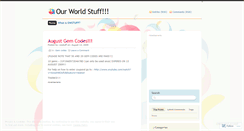 Desktop Screenshot of owstuff.wordpress.com