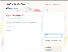 Tablet Screenshot of owstuff.wordpress.com