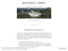 Tablet Screenshot of beautifulyarns.wordpress.com