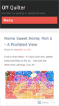Mobile Screenshot of offquilter.wordpress.com