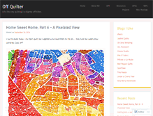 Tablet Screenshot of offquilter.wordpress.com
