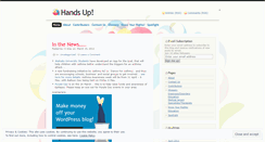 Desktop Screenshot of handsupnz.wordpress.com