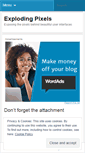 Mobile Screenshot of explodingpixels.wordpress.com