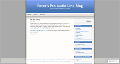 Desktop Screenshot of proaudio.wordpress.com