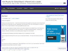 Tablet Screenshot of kimmurphyfor5.wordpress.com