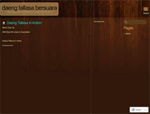 Tablet Screenshot of daengtallasa.wordpress.com