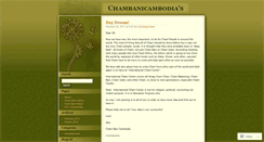 Desktop Screenshot of chambanicambodia.wordpress.com
