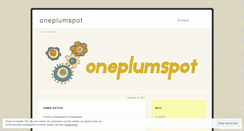 Desktop Screenshot of oneplumspot.wordpress.com