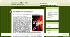 Desktop Screenshot of mypersonalfavourite.wordpress.com