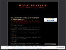 Tablet Screenshot of hometraining.wordpress.com