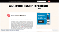 Desktop Screenshot of llinswjzintern.wordpress.com