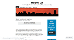 Desktop Screenshot of makethecut.wordpress.com