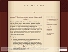 Tablet Screenshot of heradeacultus.wordpress.com