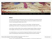 Tablet Screenshot of fragmentedidentities.wordpress.com