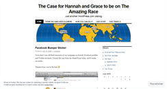 Desktop Screenshot of hannahandgracefortherace.wordpress.com
