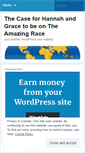 Mobile Screenshot of hannahandgracefortherace.wordpress.com