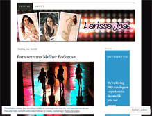 Tablet Screenshot of larissaalinejose.wordpress.com