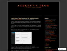 Tablet Screenshot of andkrup.wordpress.com