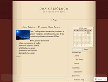 Tablet Screenshot of doncrisologo.wordpress.com