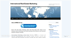Desktop Screenshot of internationalrealestatemarketing.wordpress.com