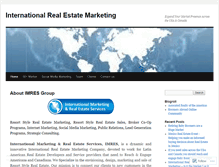 Tablet Screenshot of internationalrealestatemarketing.wordpress.com