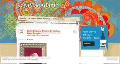 Desktop Screenshot of karamaeadamo.wordpress.com