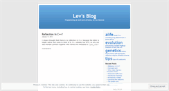 Desktop Screenshot of levsblog.wordpress.com
