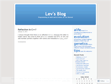Tablet Screenshot of levsblog.wordpress.com