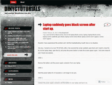 Tablet Screenshot of dinyctutorials.wordpress.com