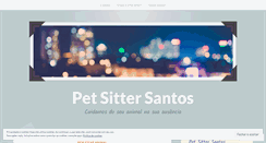 Desktop Screenshot of petsittersantos.wordpress.com