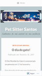 Mobile Screenshot of petsittersantos.wordpress.com