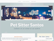 Tablet Screenshot of petsittersantos.wordpress.com