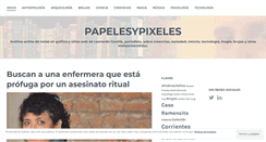 Desktop Screenshot of papelesypixeles.wordpress.com